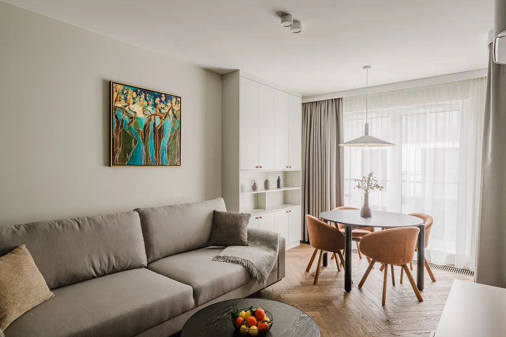 Kadr z apartamentu w klimacie hotelowym